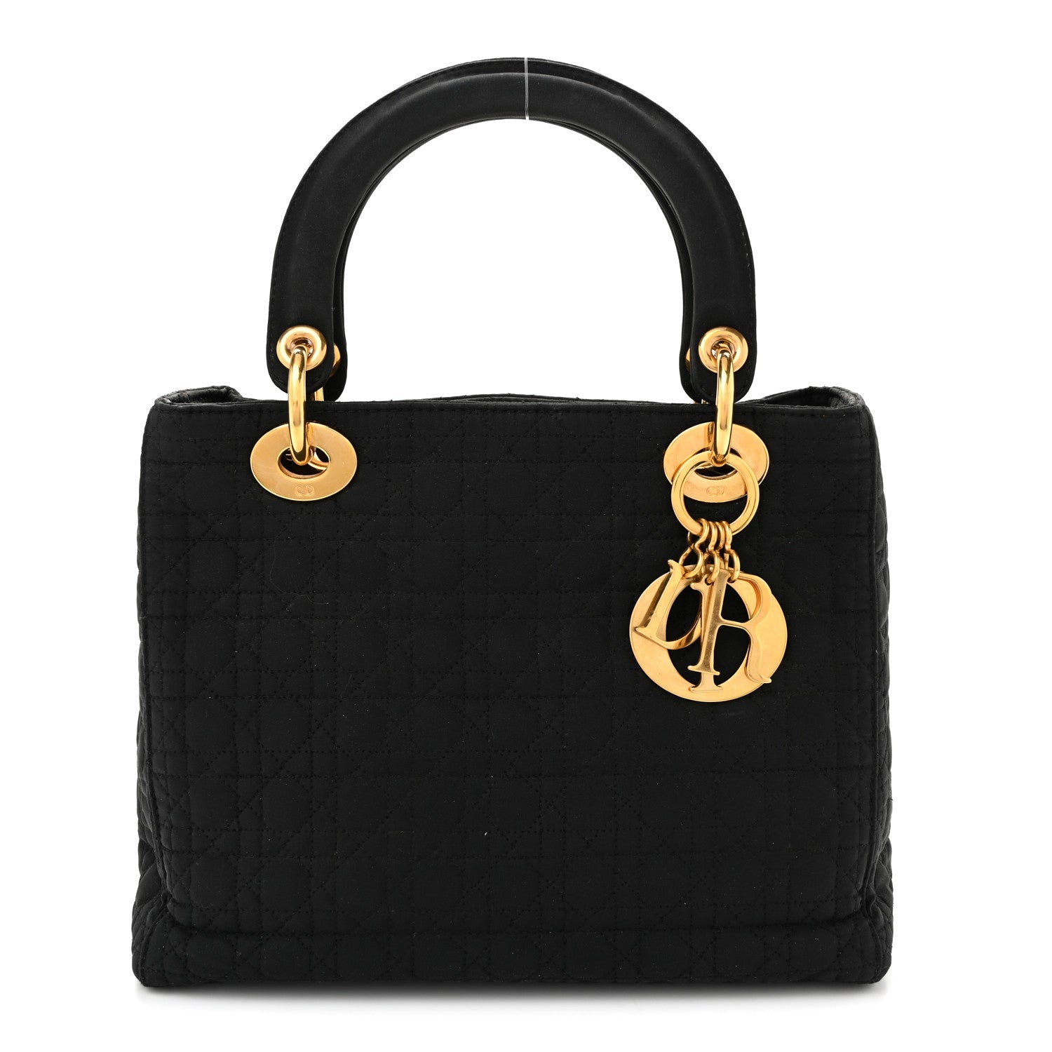 Dior Nylon Cannage Medium Lady Dior Black