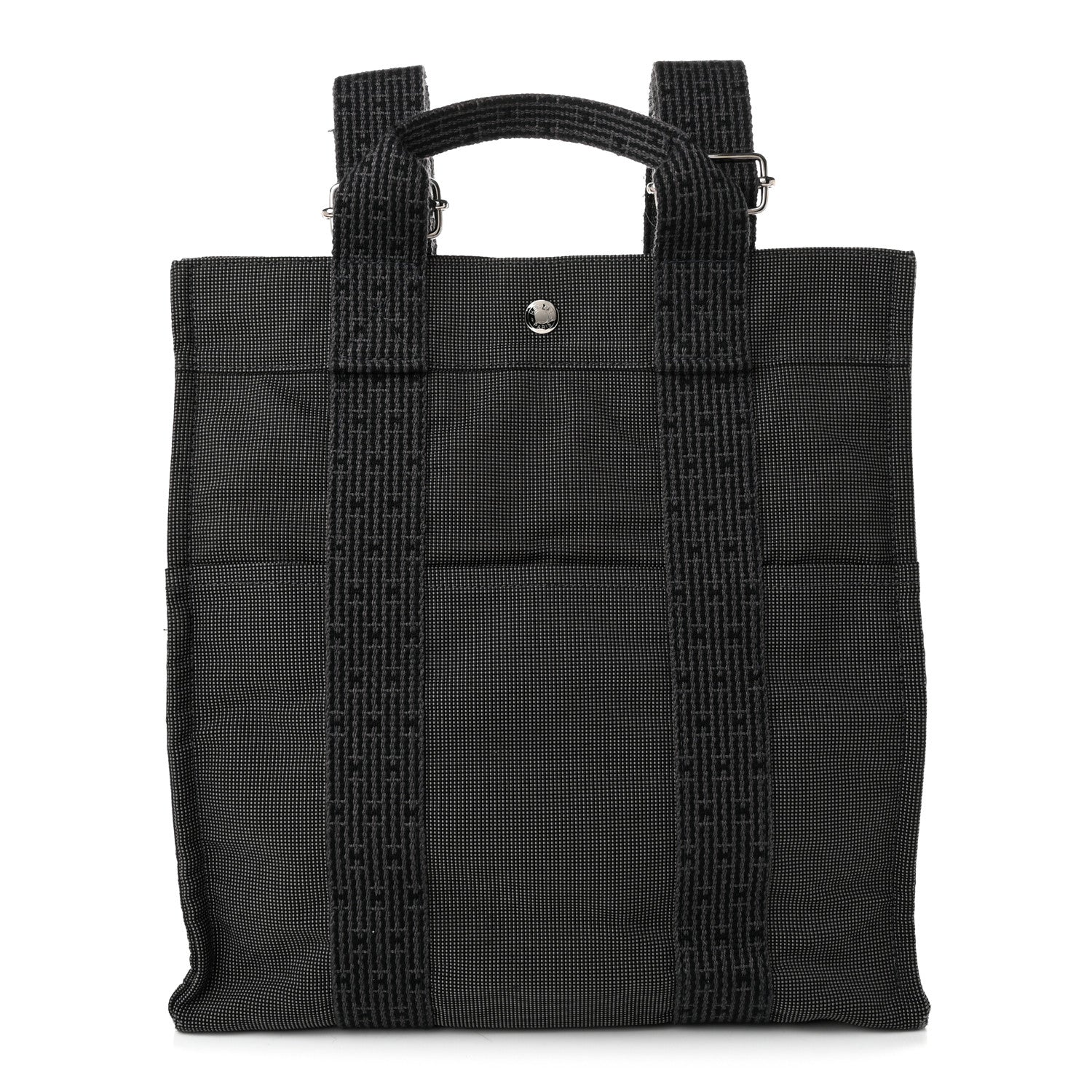 Hermès Canvas Herline Backpack Grey