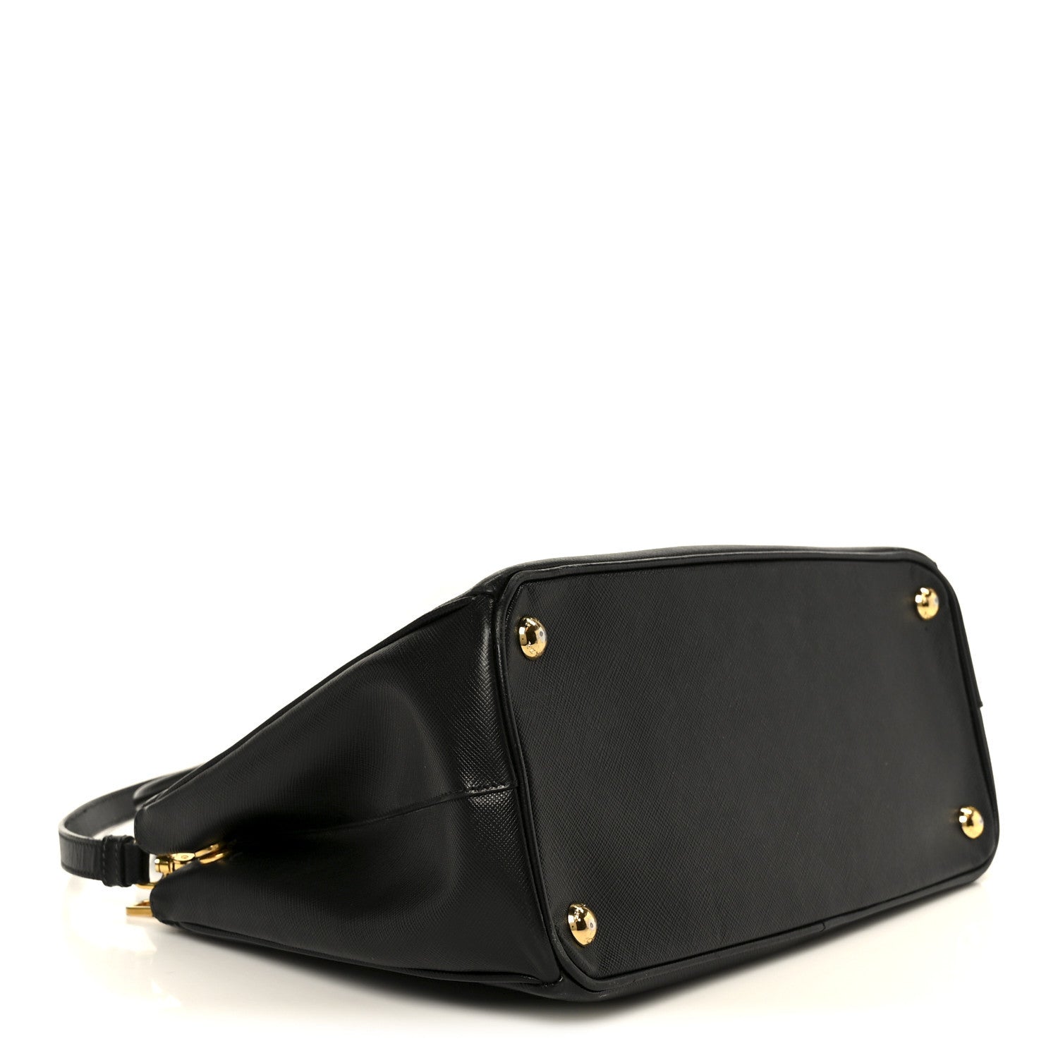Prada Saffiano Lux Small Galleria Double Zip Tote Black