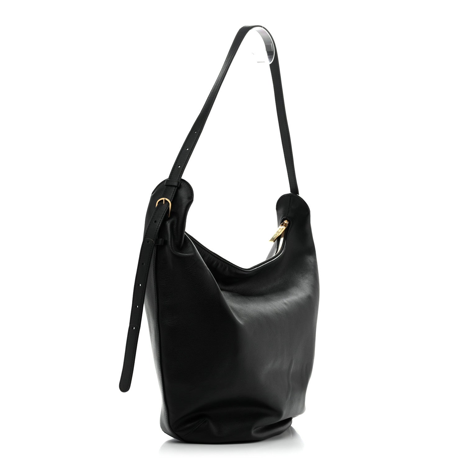 The Row Calfskin N/S Allie Bag Black