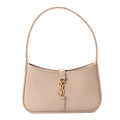 Saint Laurent Vegetable Le 5 A 7 Mini Hobo Dark Beige