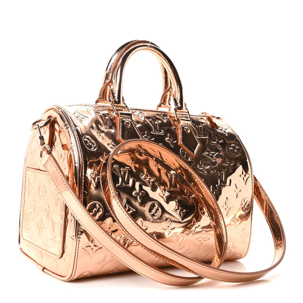 Louis Vuitton Monogram Miroir Speedy Bandouliere 25 Copper