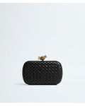 Bottega Veneta Mini Knot Intrecciato Clutch - 3/4 back view