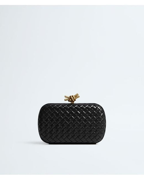 Bottega Veneta Mini Knot Intrecciato Clutch - 3/4 back view