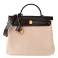 Hermès Vache Hunter Criss Viking Herbag Zip Retourne 31 PM Ebene Ecru Beige