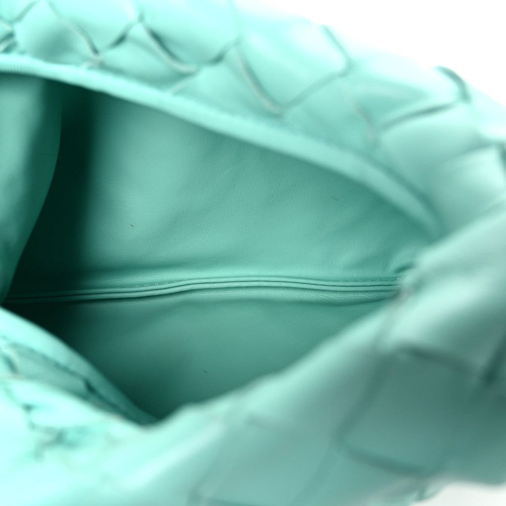 Bottega Veneta Calfskin Intrecciato Mini Hop Green Oasis