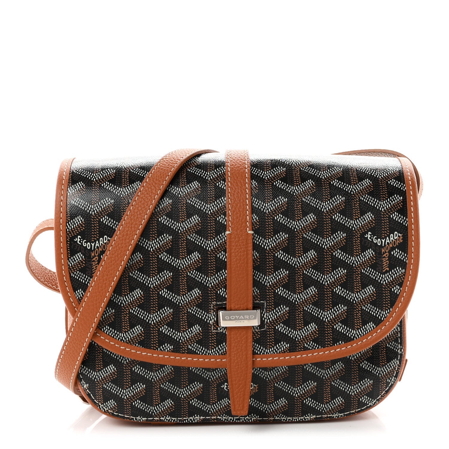 Goyard Goyardine Belvedere II PM Messenger Bag Black Gold