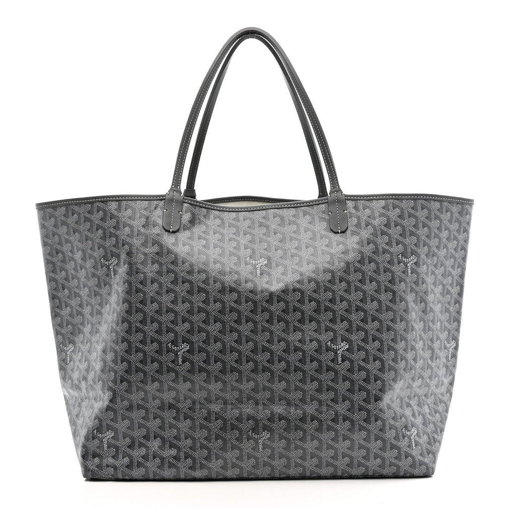 Goyard Saint Louis MM Tote Grey Goyardine front view