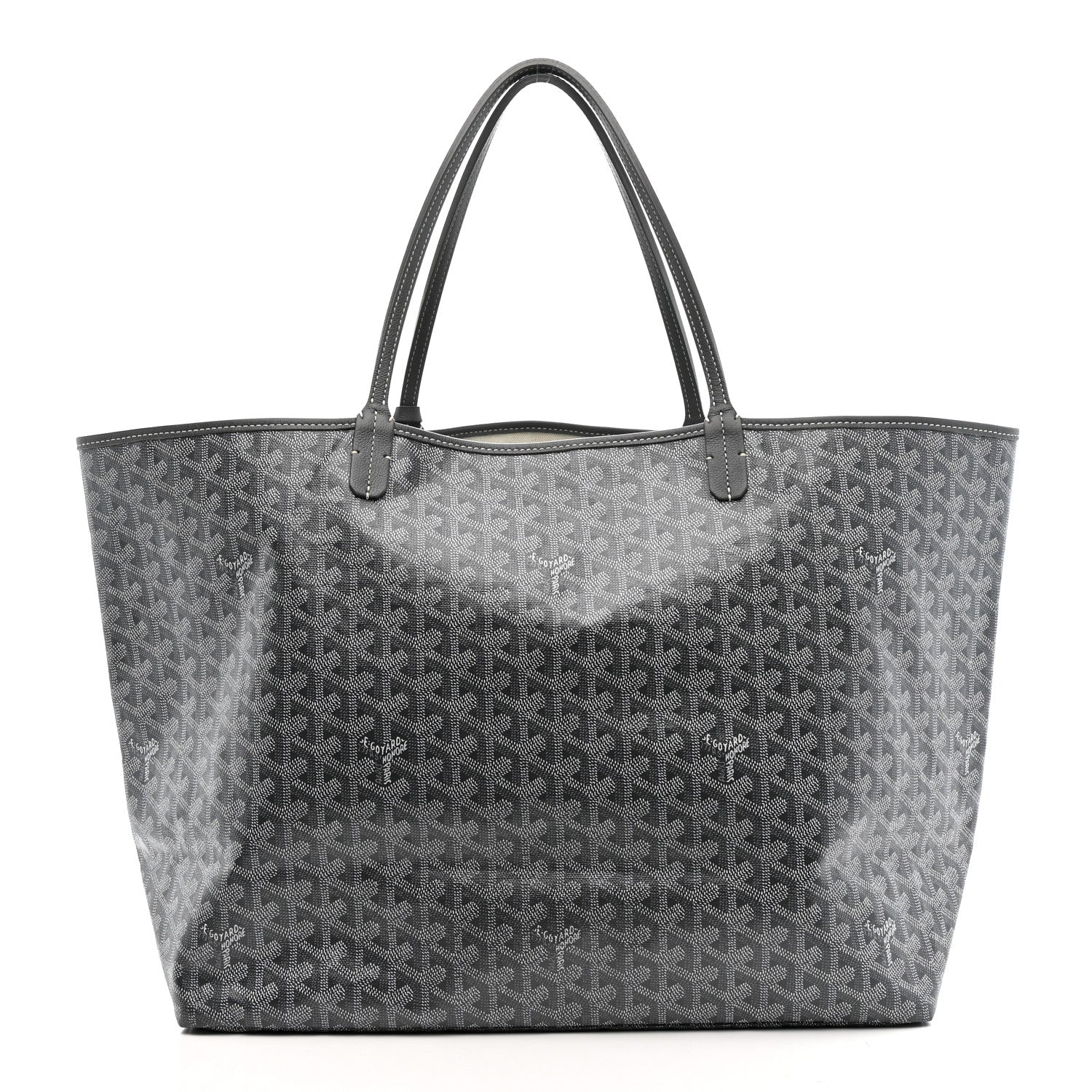 Goyard Saint Louis MM Tote Grey Goyardine front view