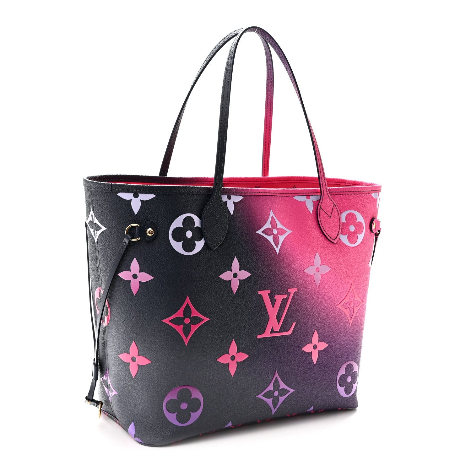 Louis Vuitton Monogram Giant Spring In The City Neverfull MM Midnight Fuchsia