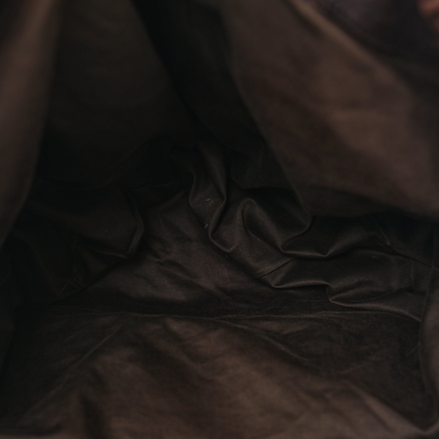 Miu Miu Vitello Lux Gathered Tote Brown