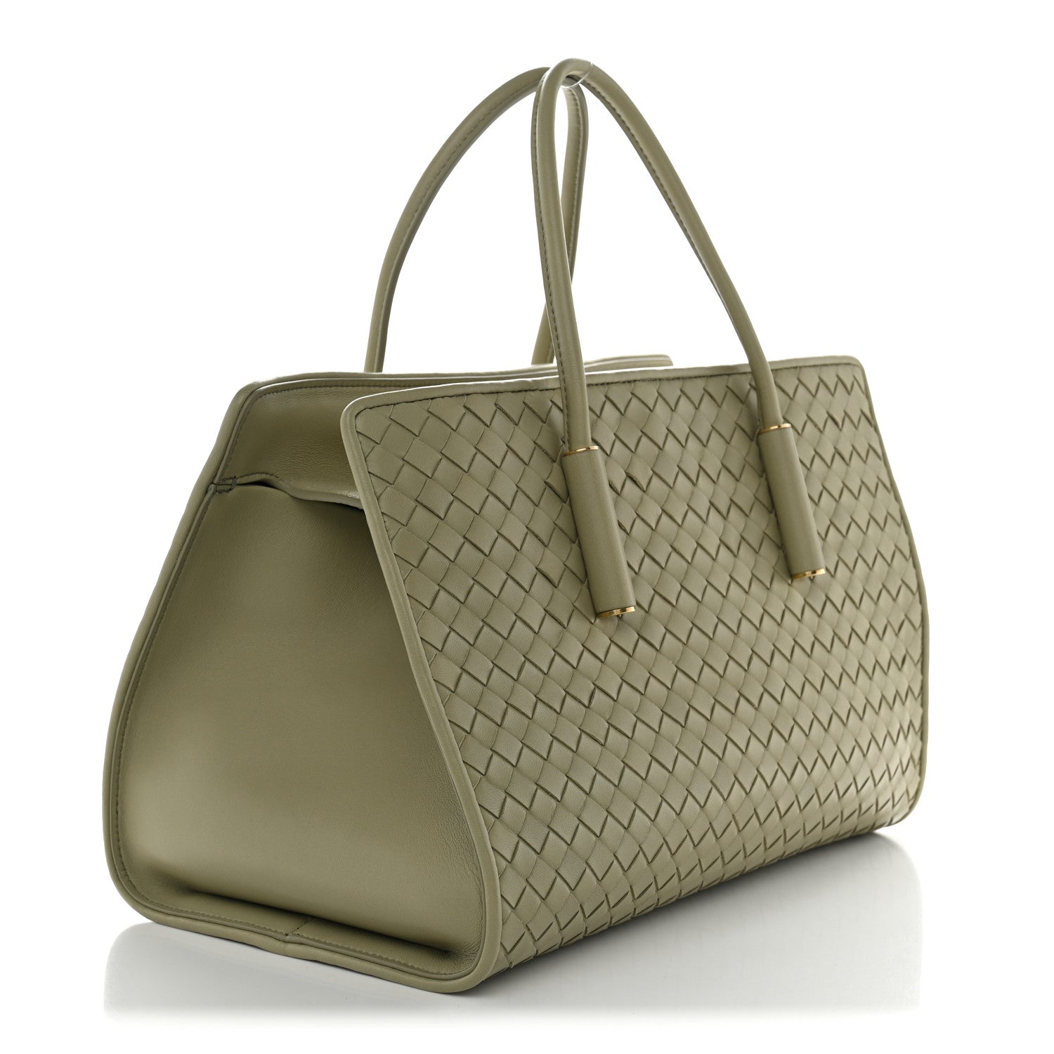 Bottega Veneta Nappa Intrecciato Small Barbara Tote Travertine