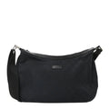 Gucci Monogram Medium Half Moon Hobo Black