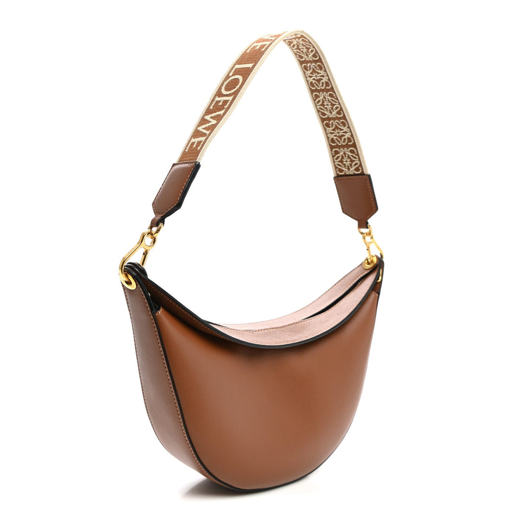 Loewe Satin Calfskin Jacquard Luna Bag Pecan