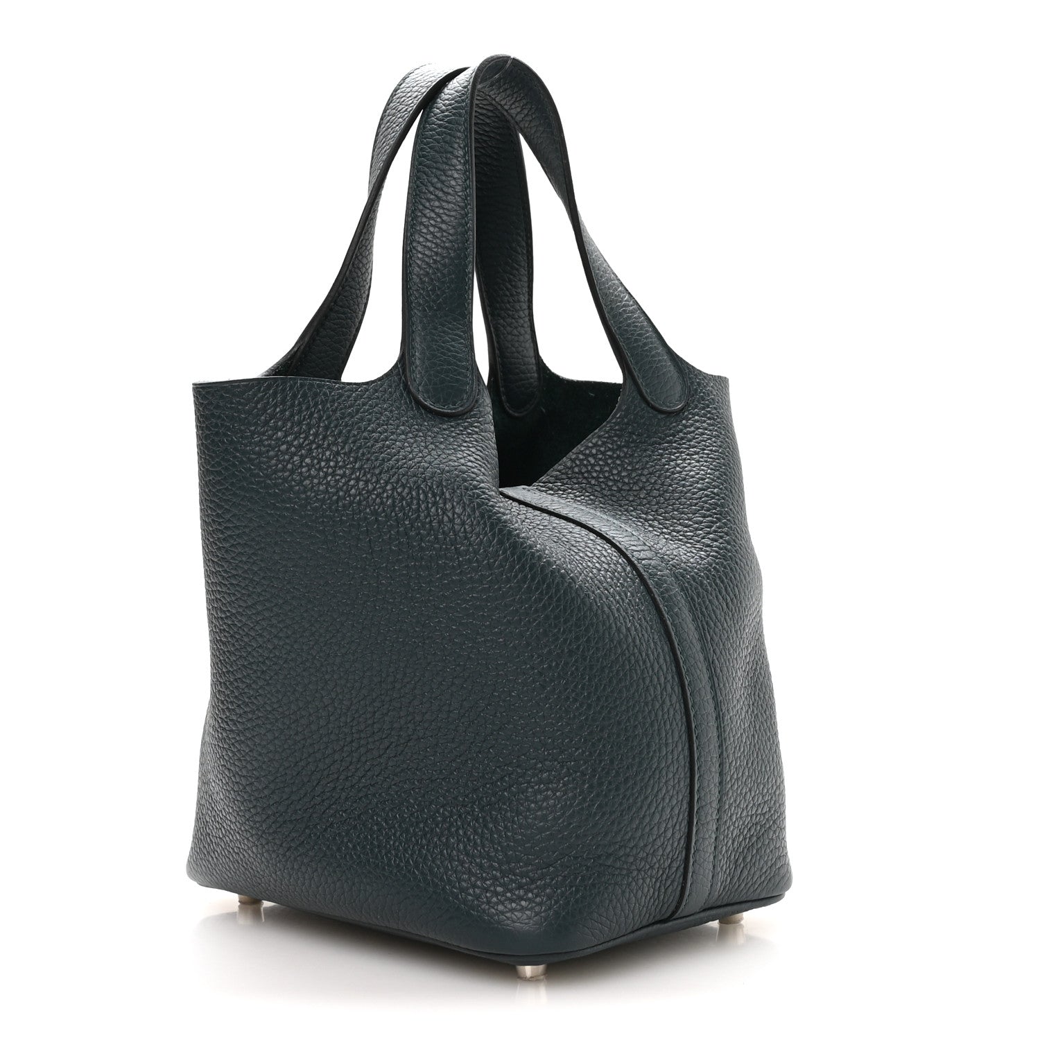Hermès Taurillon Clemence Picotin Lock 18 PM Vert Cypress