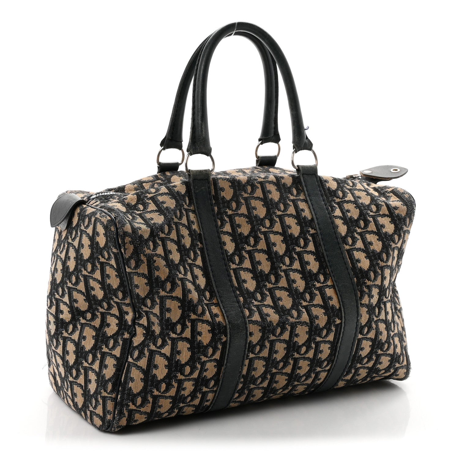 Dior Monogram Boston Navy Blue