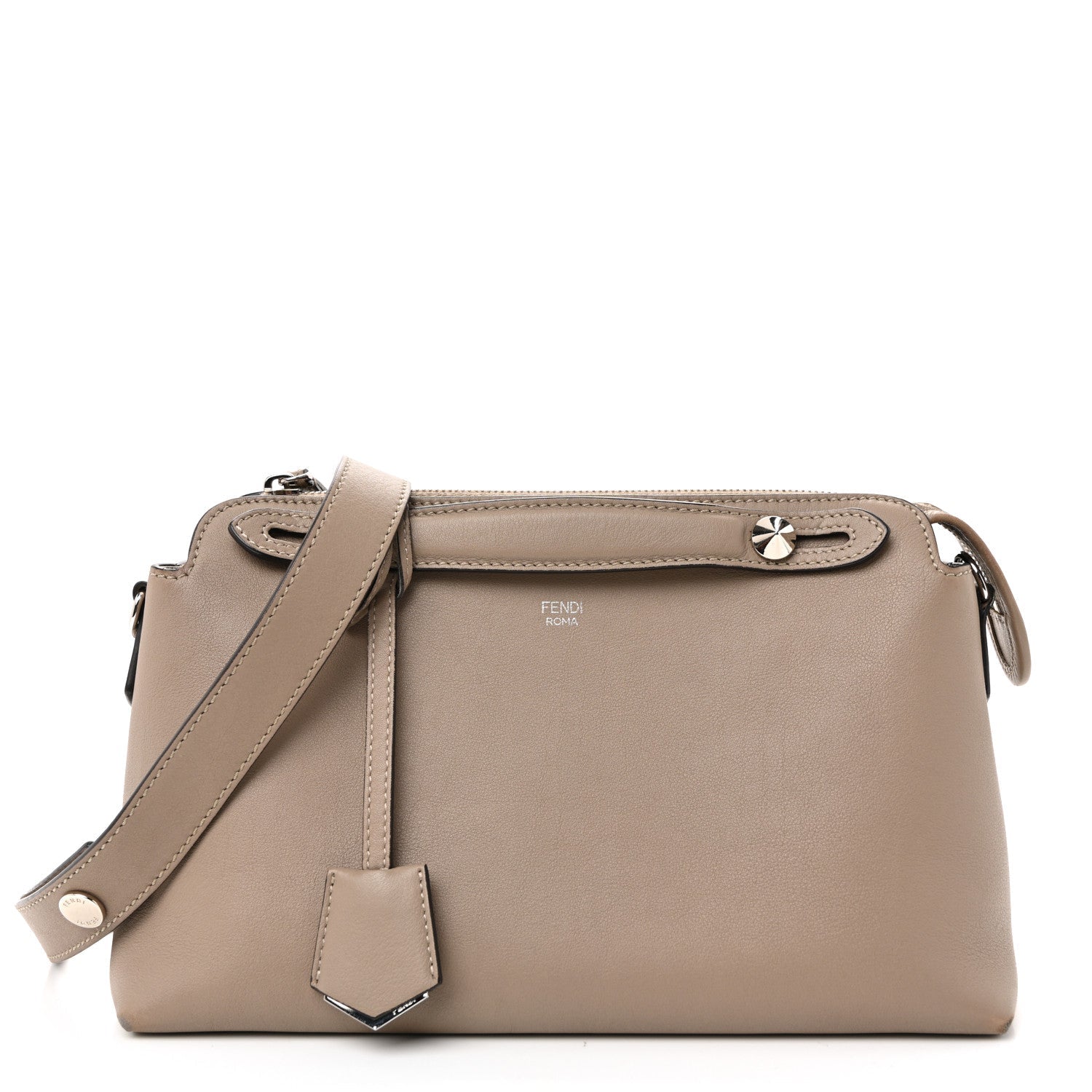 Fendi Vitello Dolce Medium By The Way Boston Bag Tortora