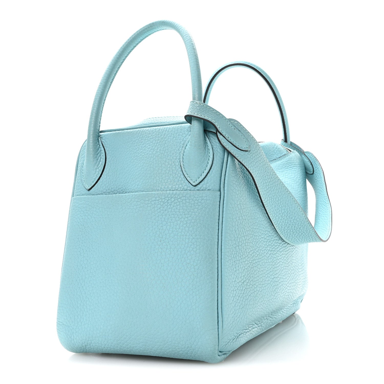 Hermès Taurillon Clemence Lindy 30 Bleu Atoll