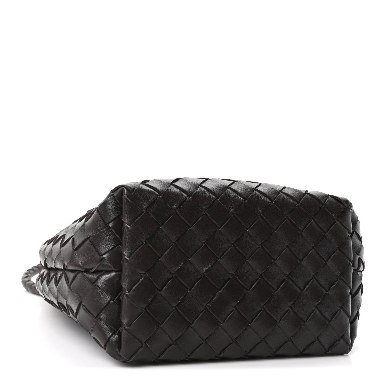 Bottega Veneta Nappa Intrecciato Small Andiamo Bucket Bag Fondant