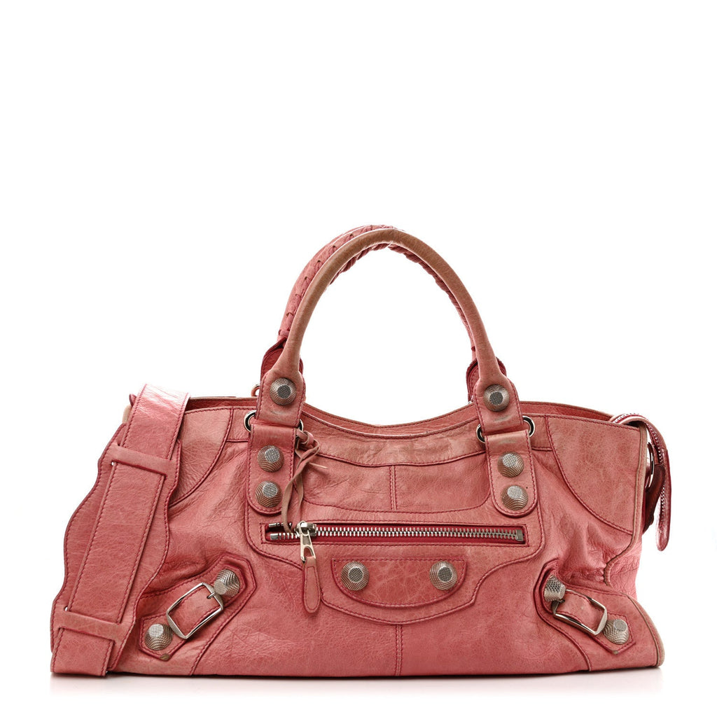 Balenciaga Agneau Giant 21 Silver Hardware Part Time Pivoine Pivoine