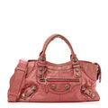 Balenciaga Agneau Giant 21 Silver Hardware Part Time Pivoine Pivoine
