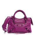 Balenciaga Agneau Arena Classic Hardware Mini Le City Azalee