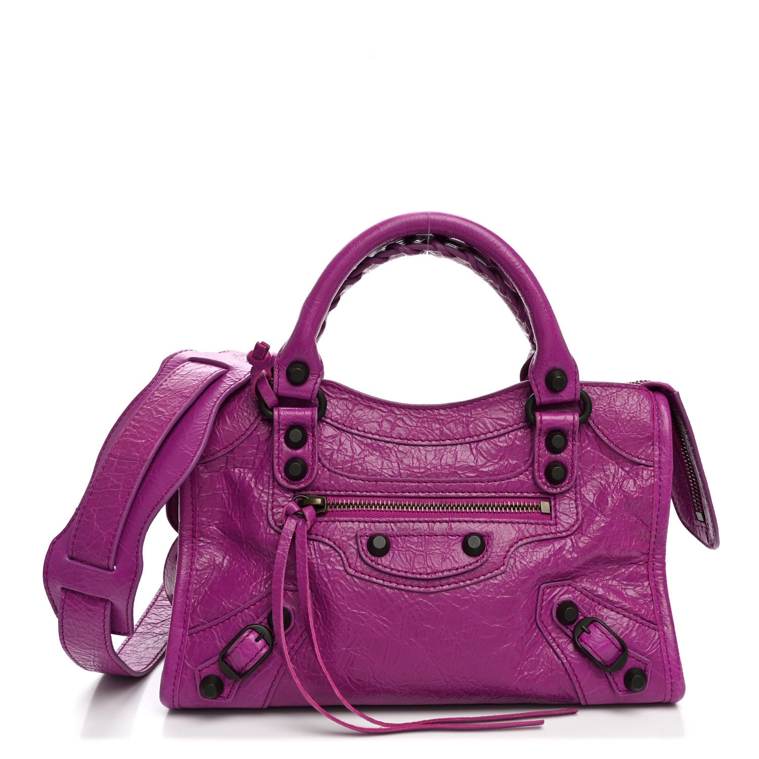Balenciaga Agneau Arena Classic Hardware Mini Le City Azalee