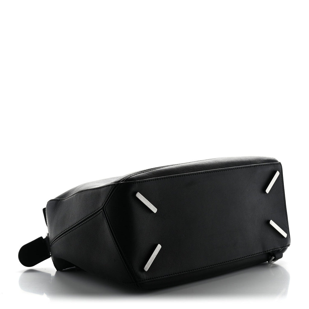 Loewe Calfskin Medium Puzzle Bag Black