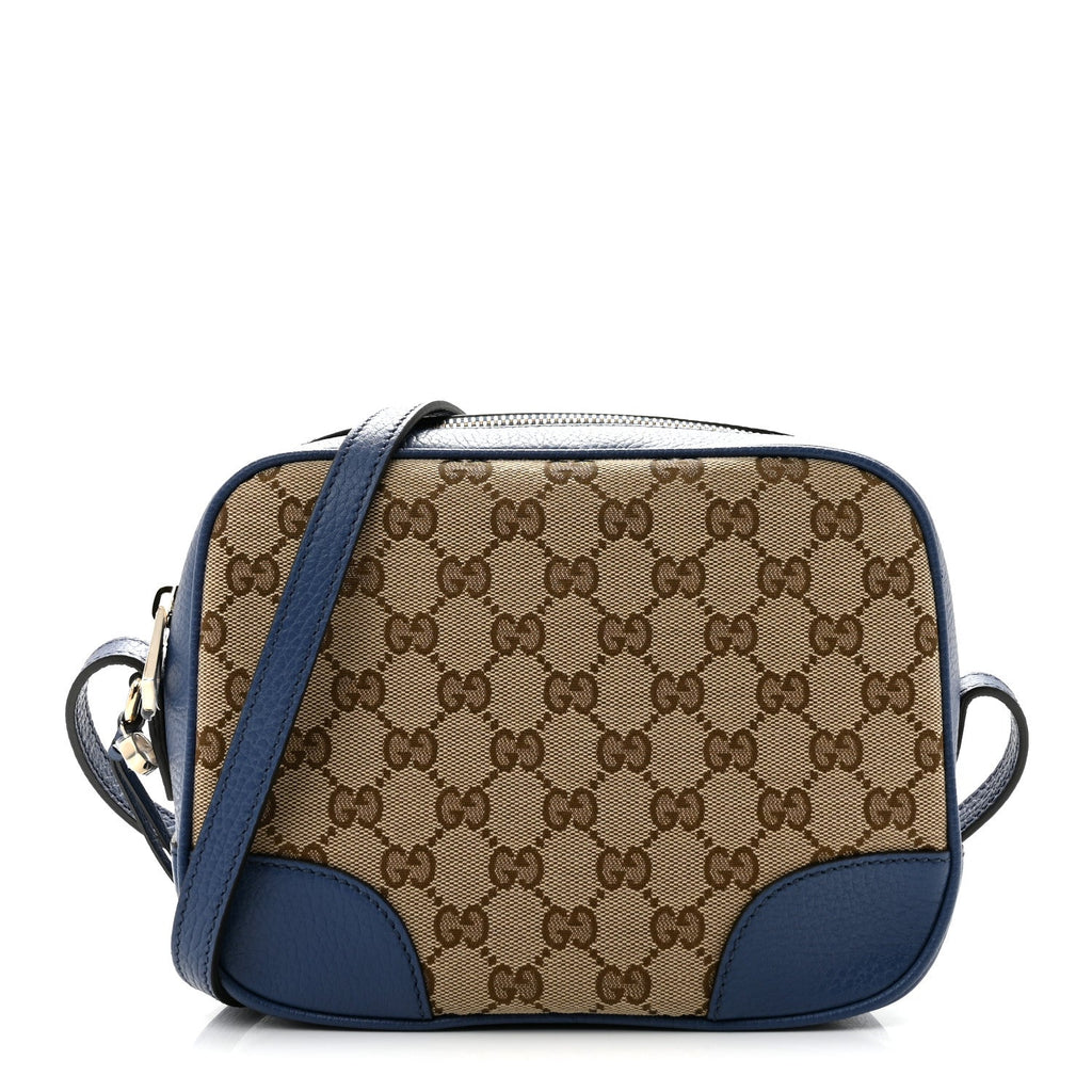 Gucci Monogram Mini Bree Messenger Bag Beige Ebony Caspian