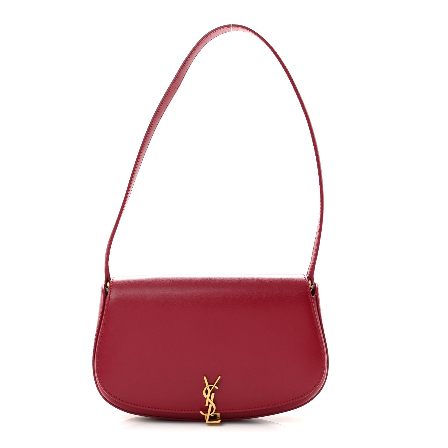 Saint Laurent Box Calfskin Mini Voltaire Shoulder Bag Raspberry Pink