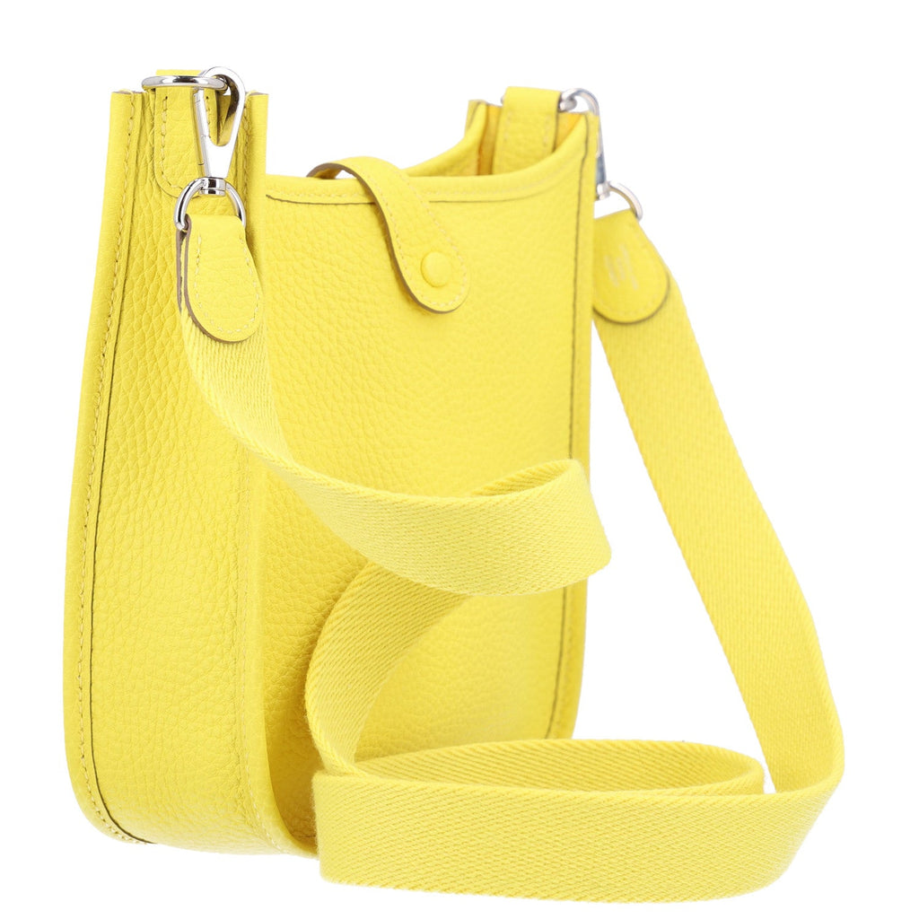 Hermès Taurillon Clemence Evelyne TPM Limoncello