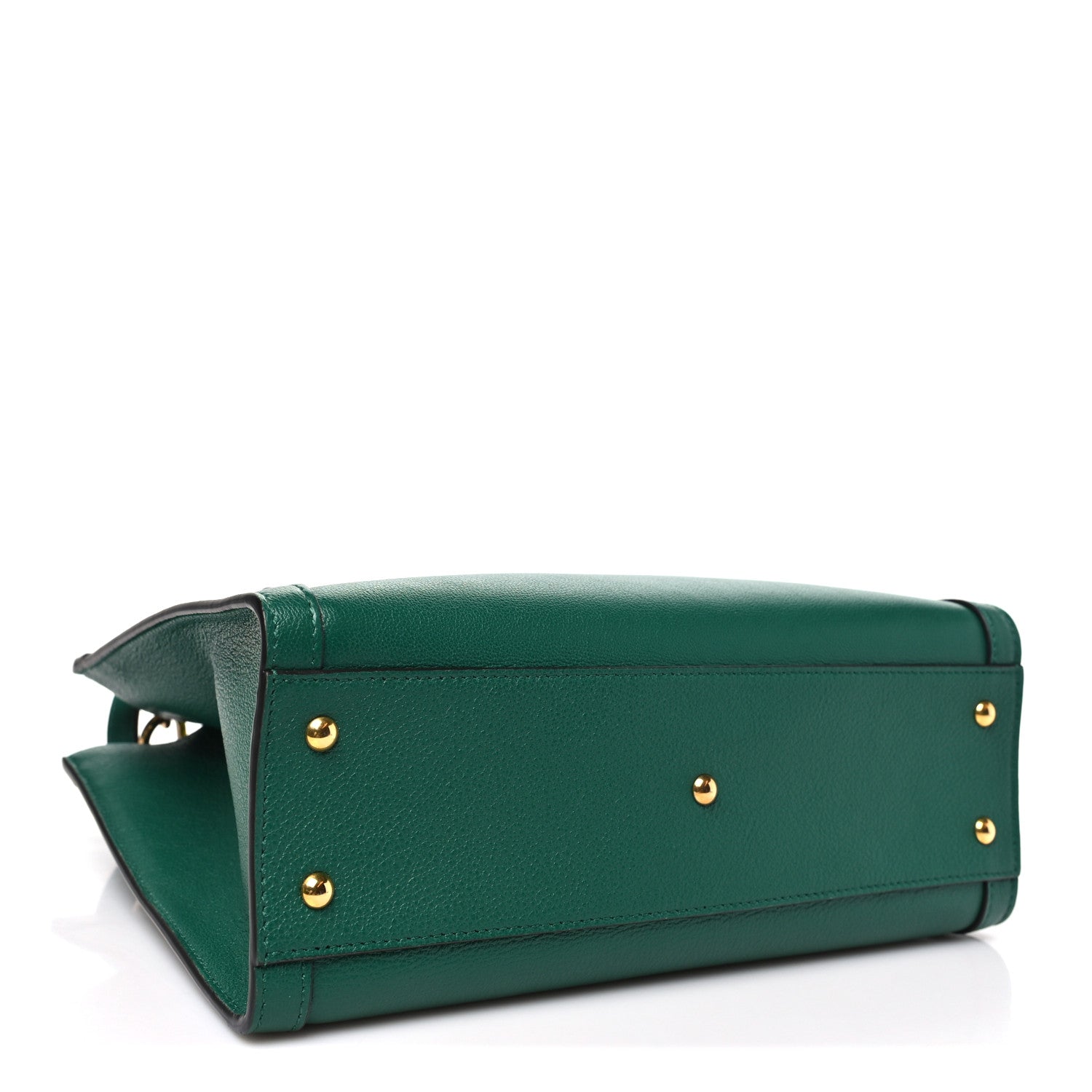 Gucci Wonka Grain Calfskin Small Diana Tote Bag Green Yellow Fluo