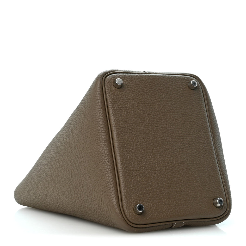 Hermès Taurillon Clemence Picotin Lock 18 PM Etoupe