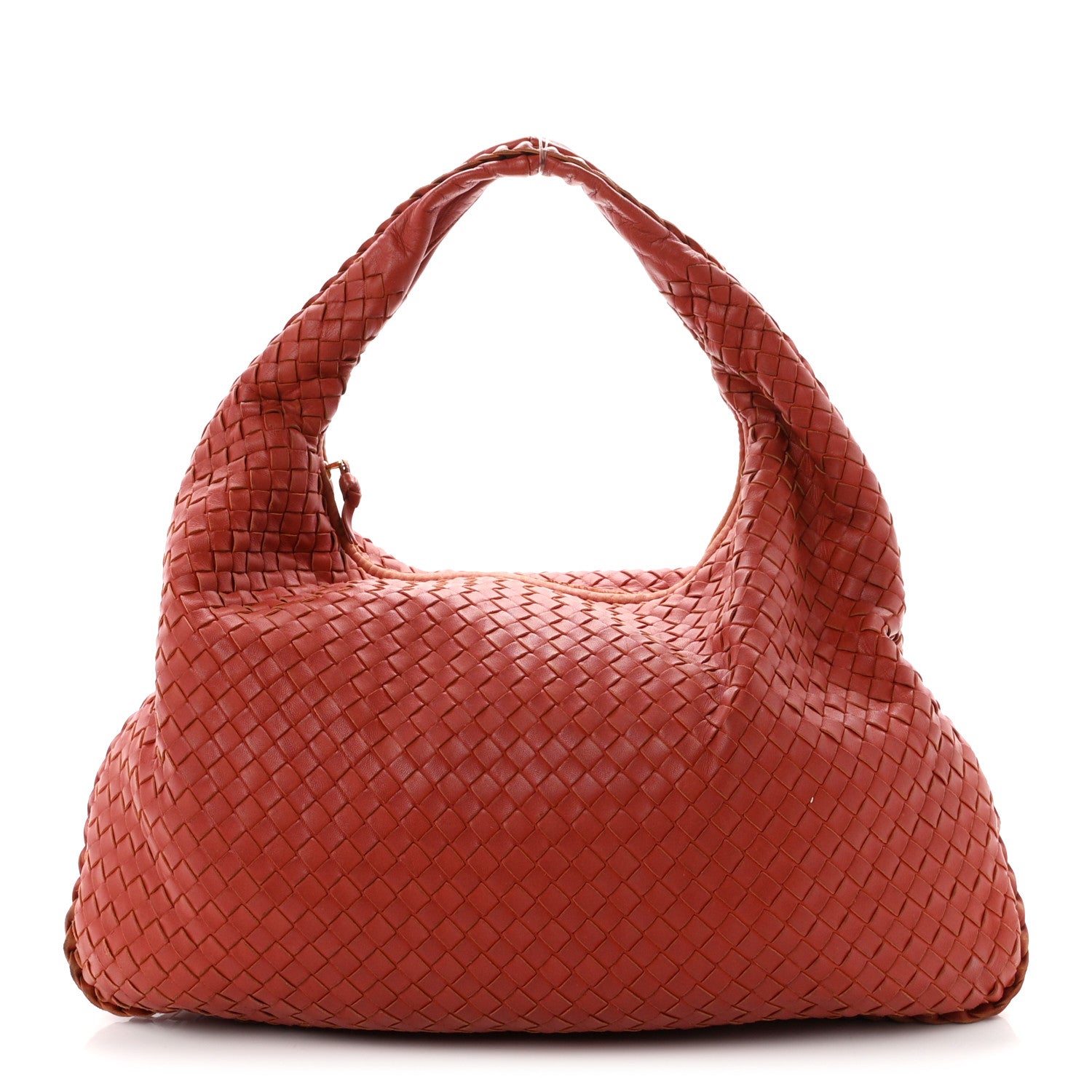 Bottega Veneta Nappa Intrecciato Large Veneta Hobo Brique