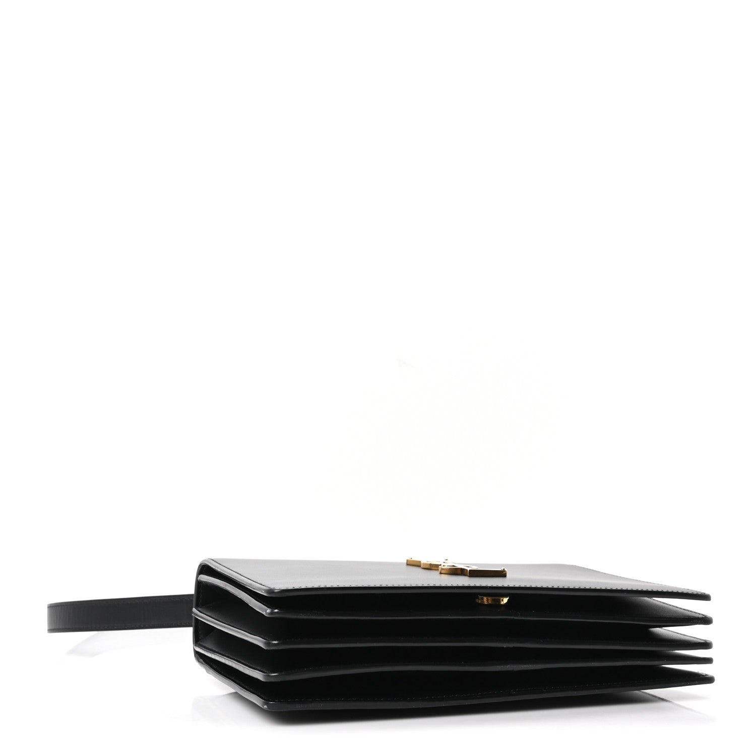 Saint Laurent Calfskin Monogram Small Dylan Shoulder Bag Black