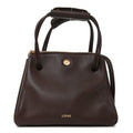 Loewe Supple Calfskin Medium Madrid Bag Dark Chestnut