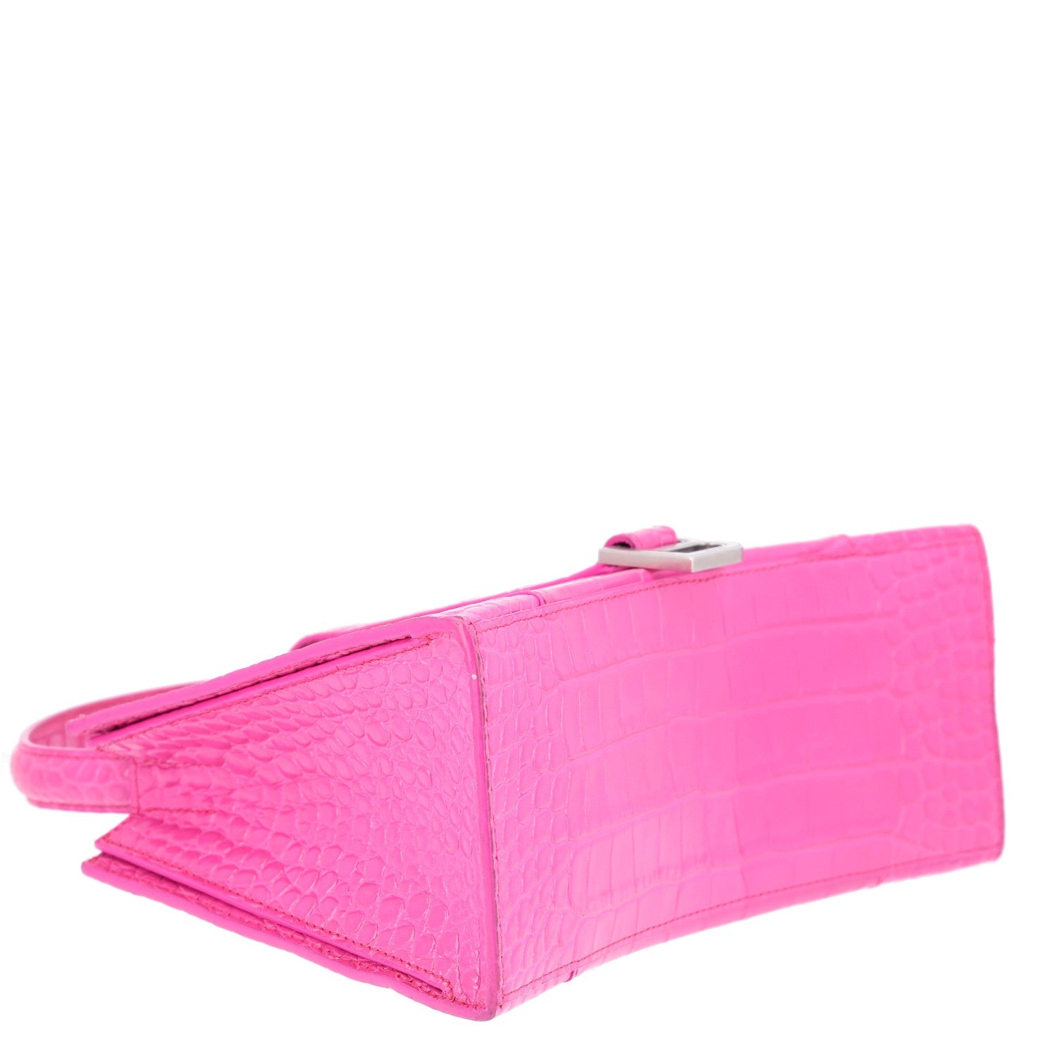 Balenciaga Grained Calfskin XS Hourglass East West Tote Lipstick Pink
