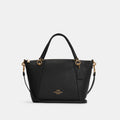 Coach Kacey Satchel black front view
