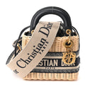 Dior Wicker Oblique Mini Lady Dior Bag Blue