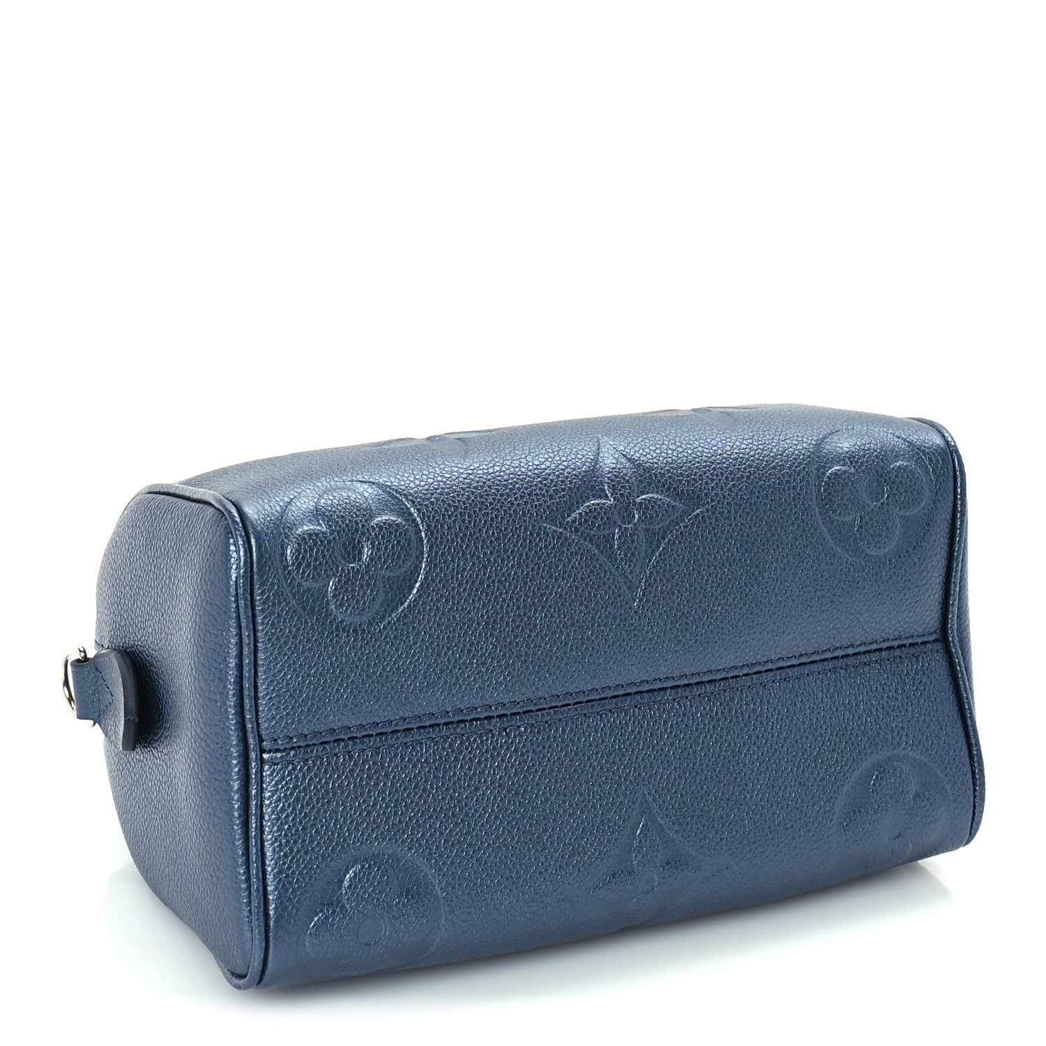 Louis Vuitton Metallic Empreinte Monogram Giant Speedy Bandouliere 20 Navy Nacre