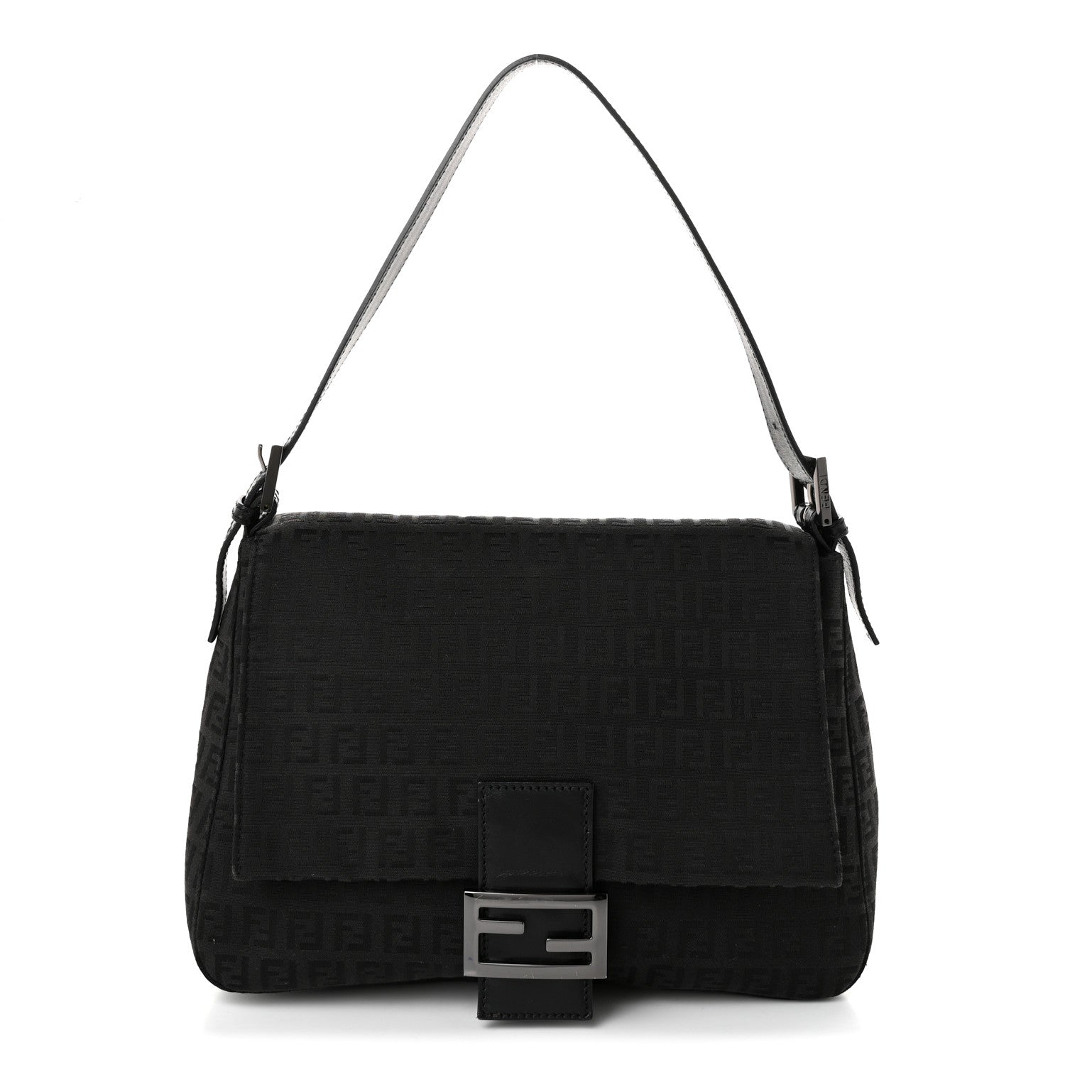 Fendi Zucchino Mama Baguette Black