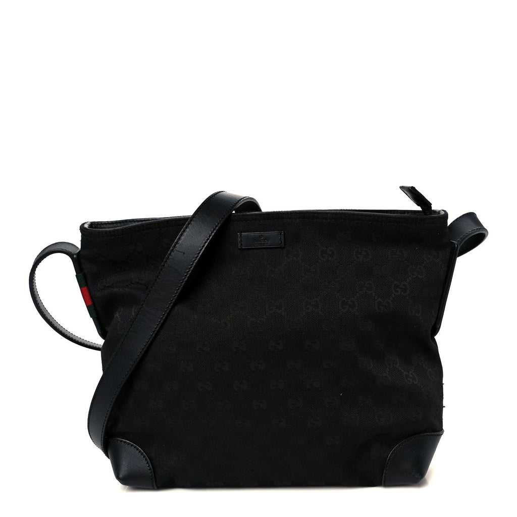 Gucci Monogram Messenger Bag Black