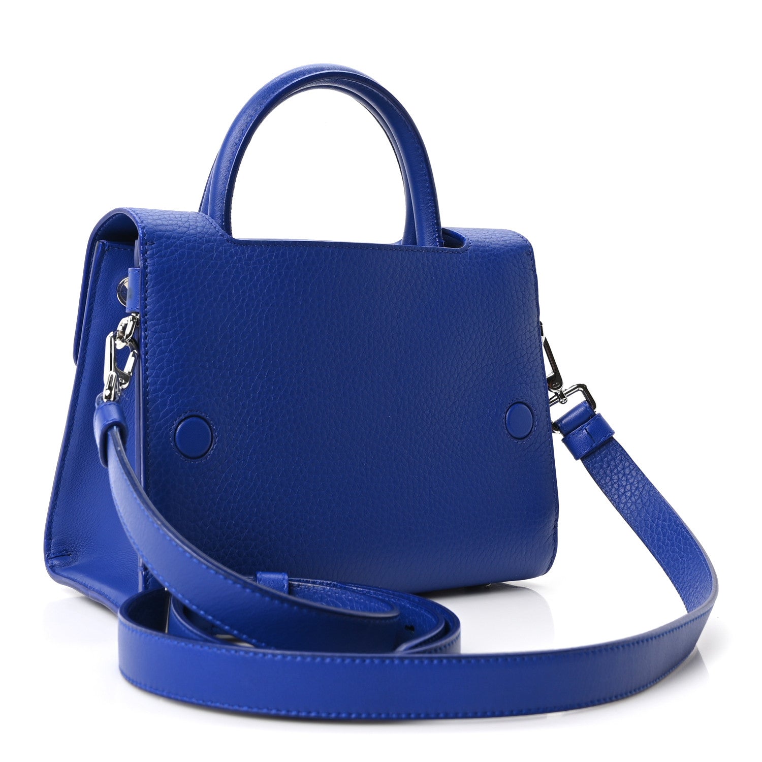 Dior Grained Calfskin Mini Diorever Flap Blue