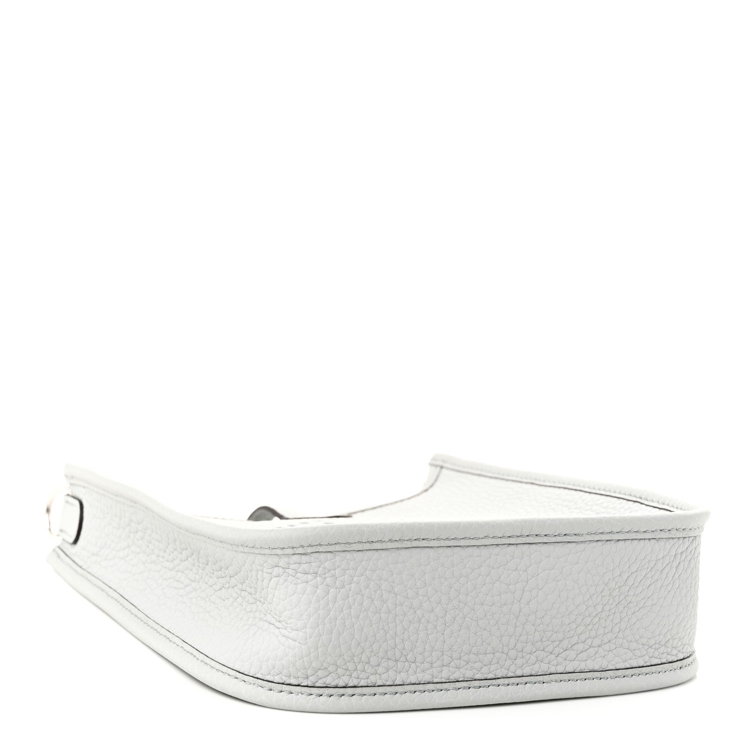 Hermès Taurillon Clemence Amazone Evelyne TPM Bleu Pale Gris Etain