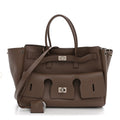 Balenciaga Smooth Calfskin Small Bel Air Carry All Bag Taupe