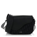 DIOR MEN'S SADDLE MESSENGER BAG IN GRAINED CALFSKIN