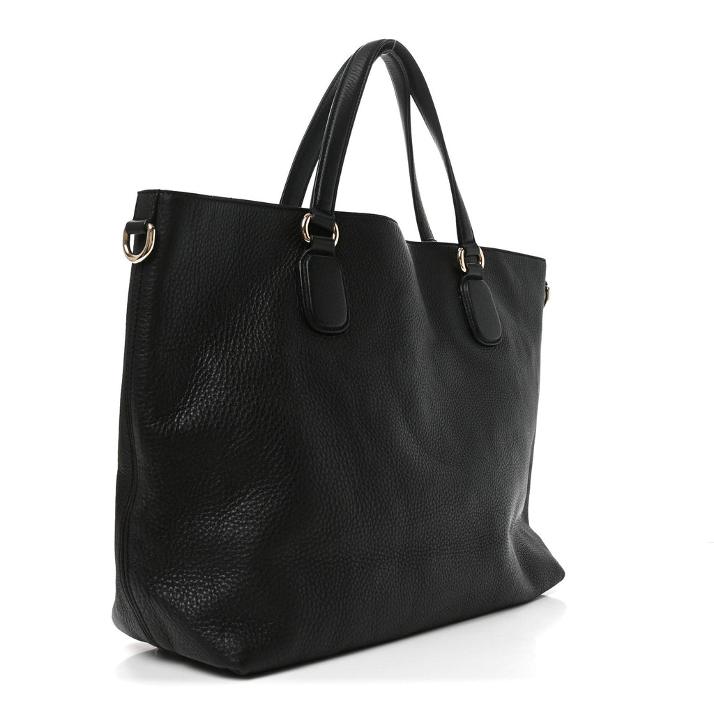 Gucci Cellarius Calfskin Large Soho Working Tote Black