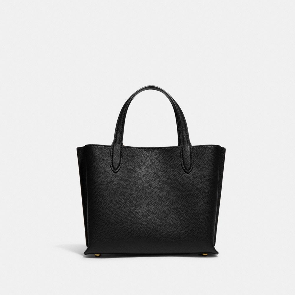 Coach Willow Tote 24 black detail view