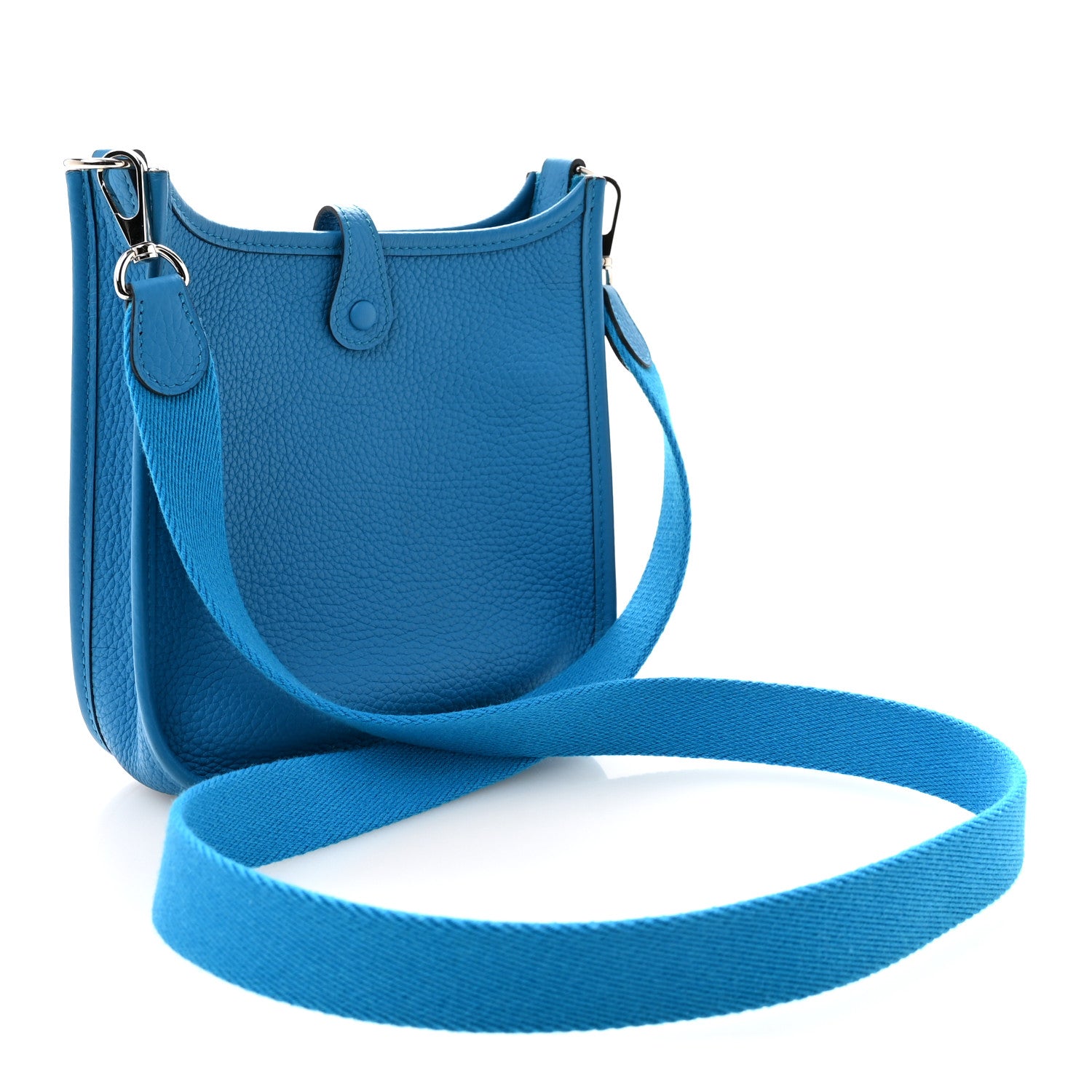 Hermès Taurillon Clemence Evelyne TPM Bleu Zanzibar