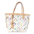 Louis Vuitton LV X TM Monogram Multicolor Neverfull MM White